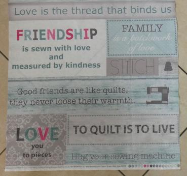 Words to Quilt - Panel
