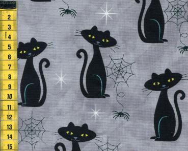 Cat Charms - Schwarze Katzen und Spinnen