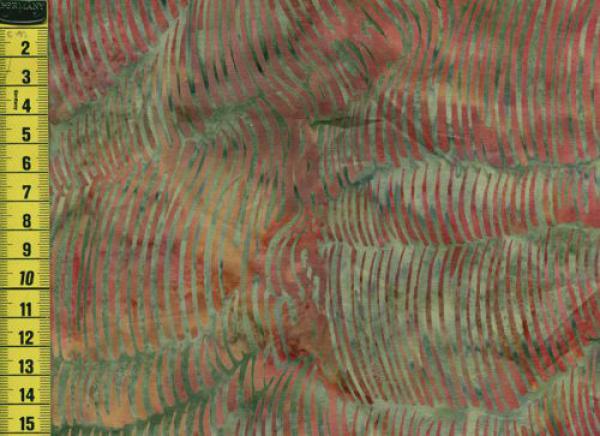 Batik Streifen schlamm rotbraun