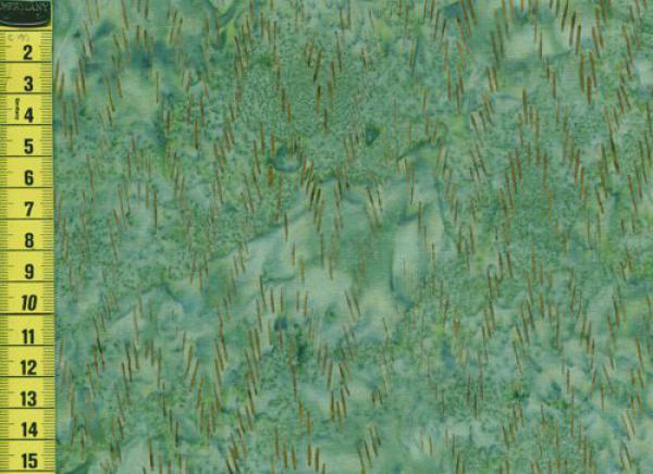 Heart Content Batiks - Striche grün braun