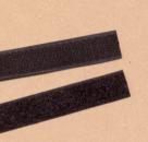 Flausch- und Klettband (Velcro) schwarz, 2 cm breit