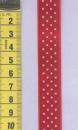 Mini Dots Band rot - 1,6 cm breit