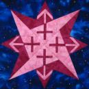 Jahres-Quilt Zodiac Stars - Dezember Sagittarius-Schütze