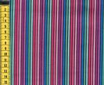 Rainbow Stripes - Streifen violett/pink/türkis mit schwarz